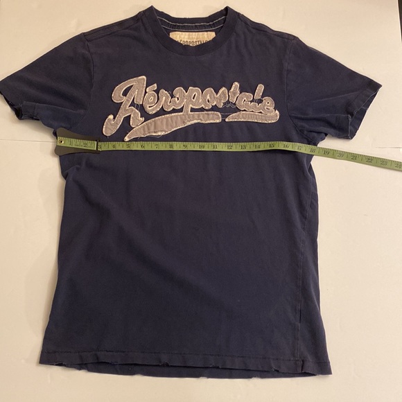 Aeropostale Men’s Short Sleeve Graphic T-Shirt S Blue/Gray/White Good Condition - Picture 8 of 8